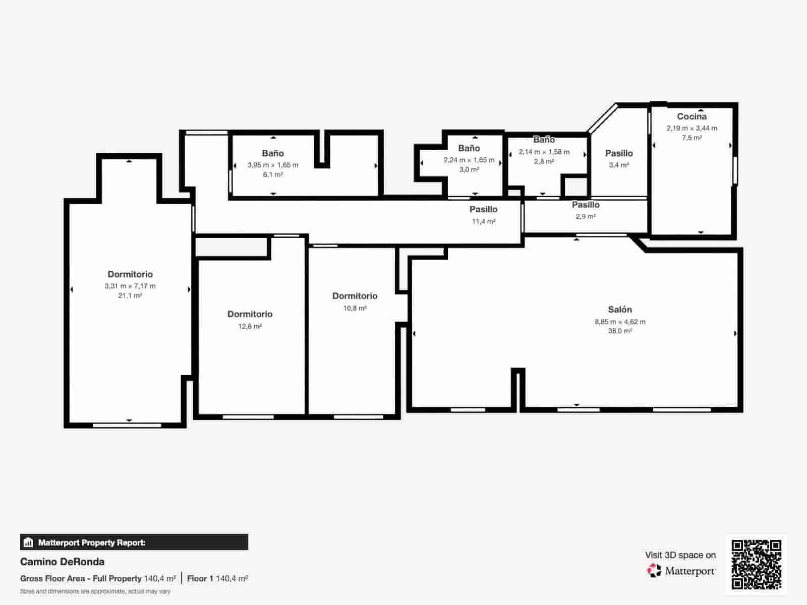 3 soveværelse Lejlighed til salg i Granada by - € 425.000 (Ref: 9349414)