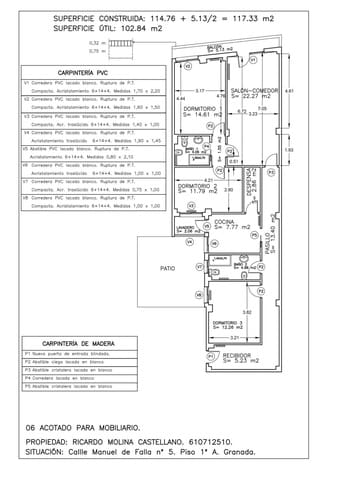 3 soverom Leilighet til leie i Centro, Granada by - € 975 (Ref: 9596385)