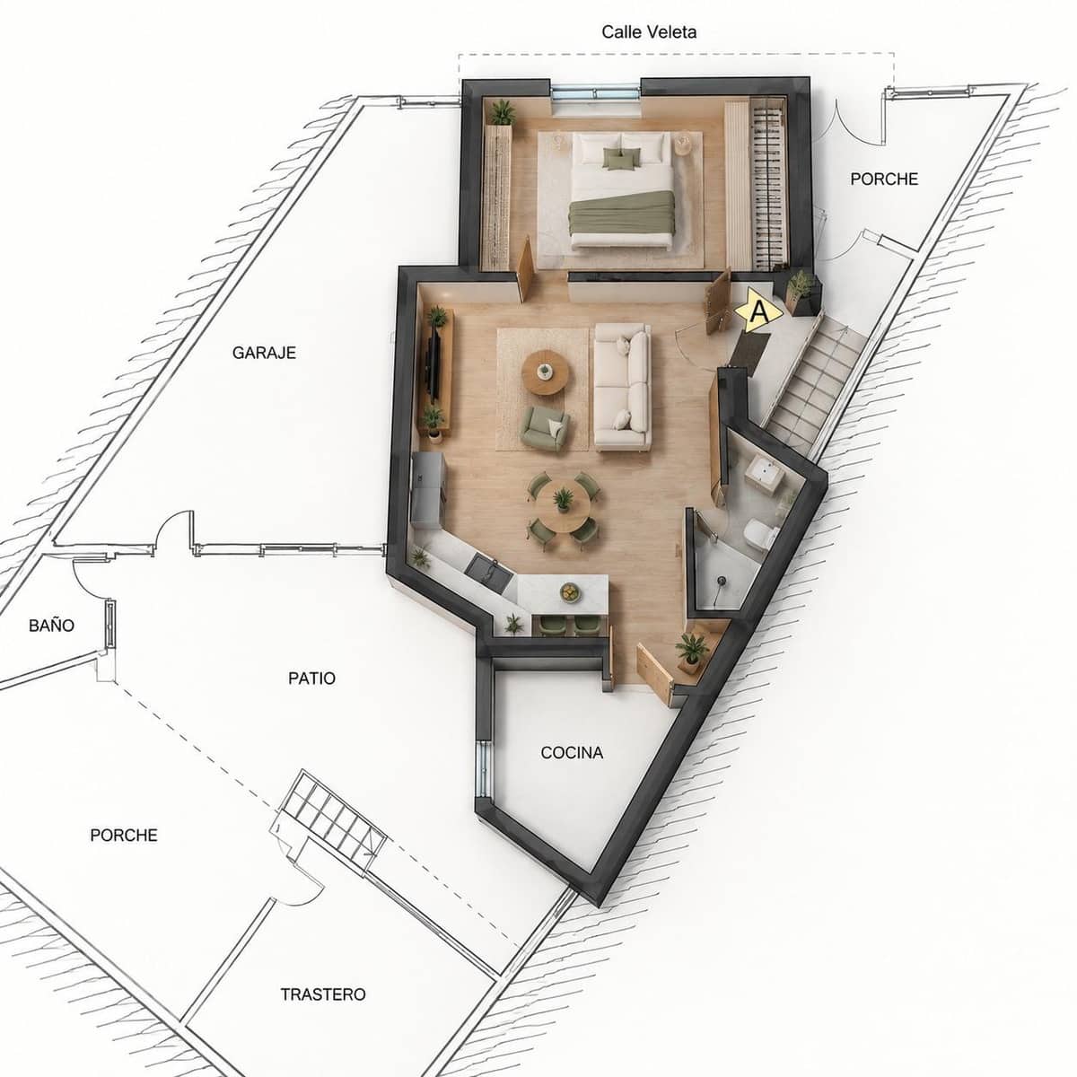 5 soveværelse Semi-Rækkehus til salg i Armilla med garage - € 290.000 (Ref: 9818079)