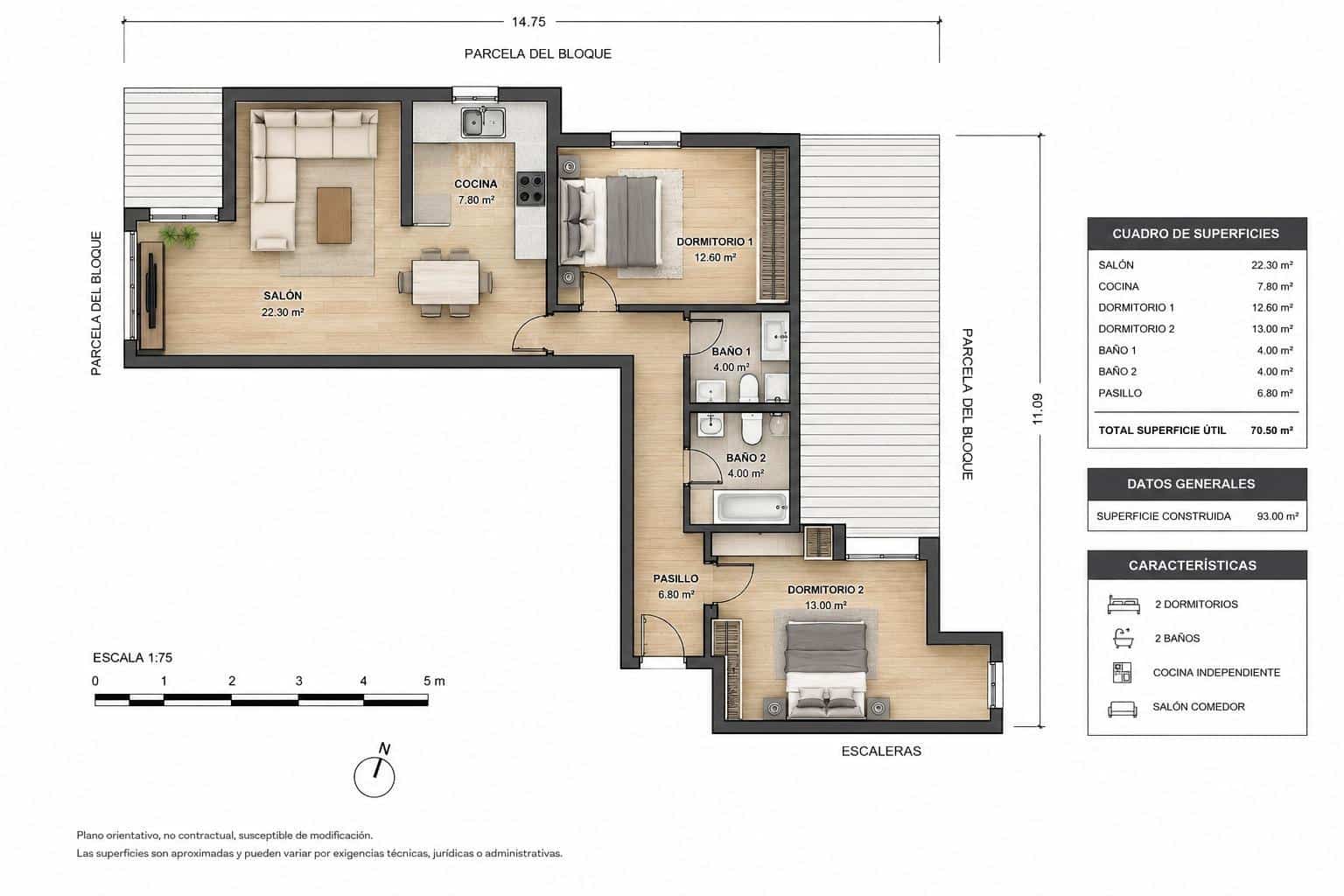 2 quarto Penthouse para venda em Monachil - 198 000 € (Ref: 9927626)