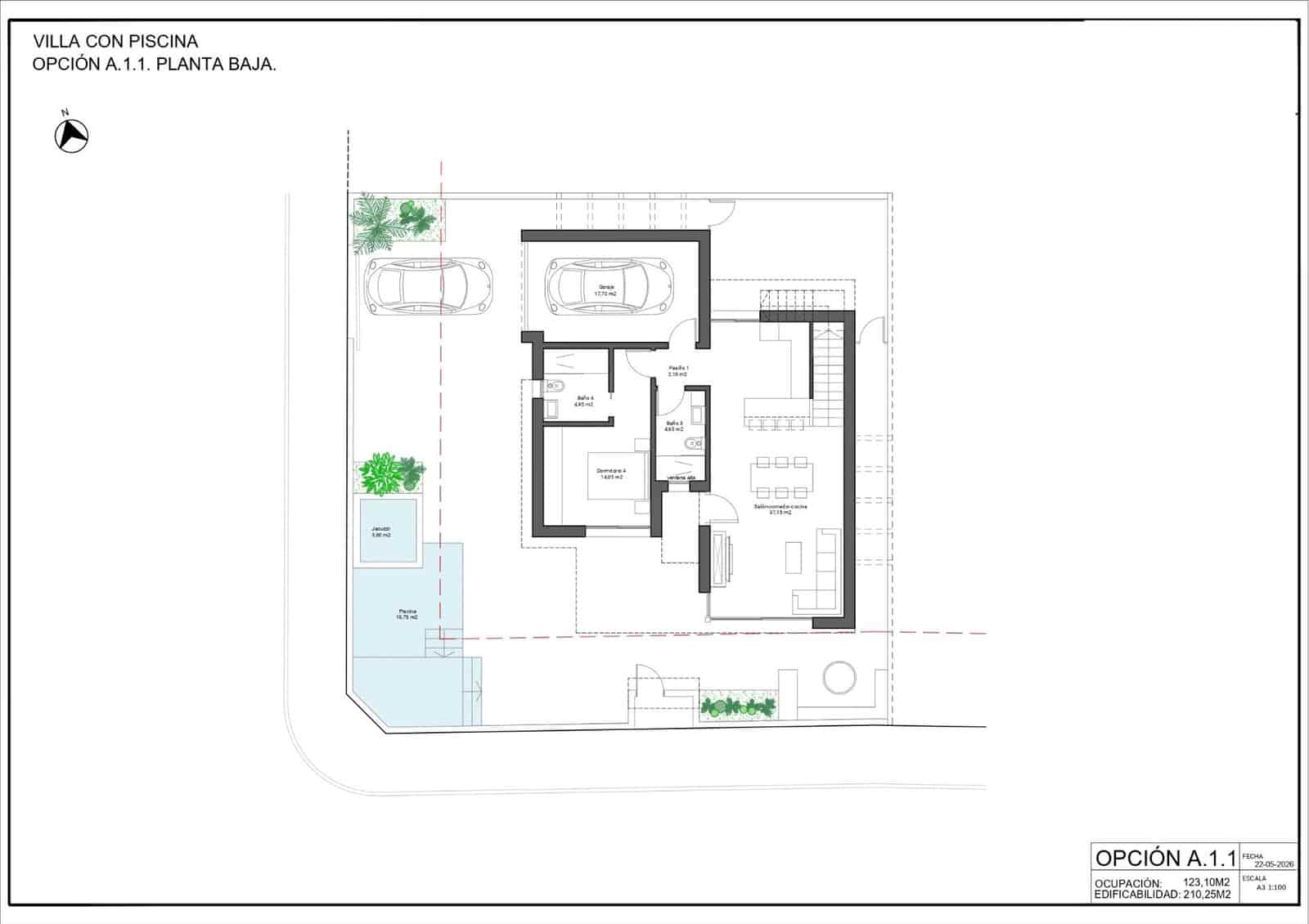 4 chambre Villa/Maison à vendre à San Pedro del Pinatar avec garage - 899 000 € (Ref: 9958130)