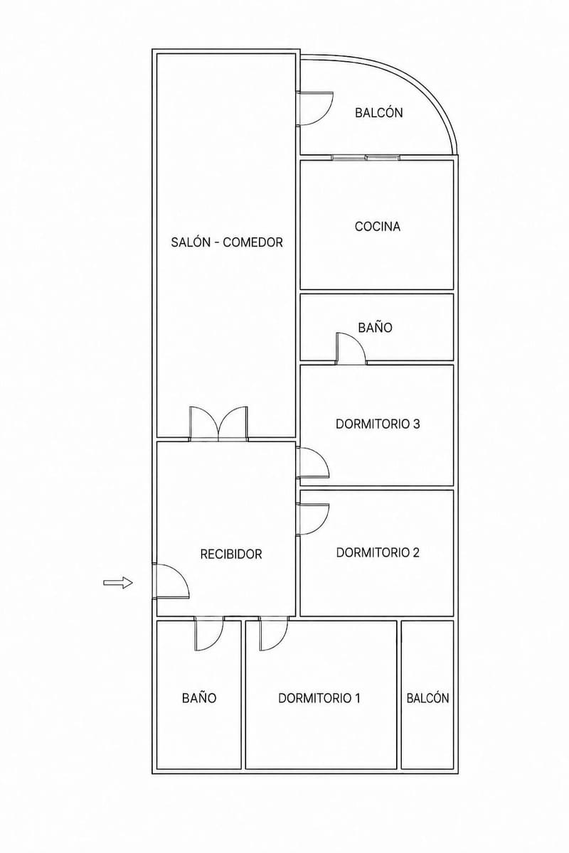 3 sovrum Lägenhet till salu i Torrevieja med garage - 205 000 € (Ref: 9920577)