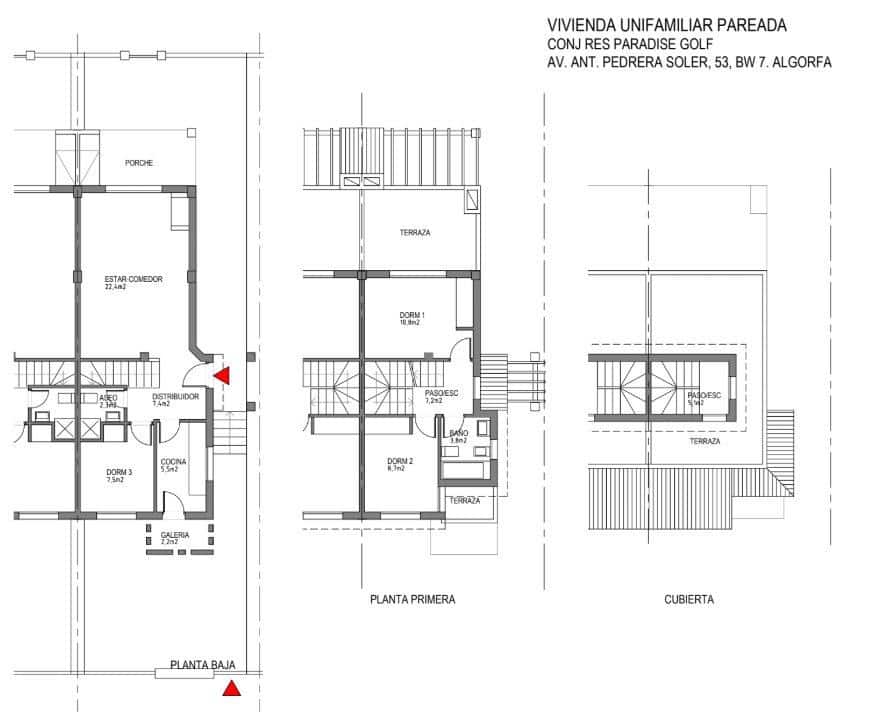 3 camera da letto Villetta a Schiera in vendita in Algorfa con piscina - 235.000 € (Rif: 9949941)