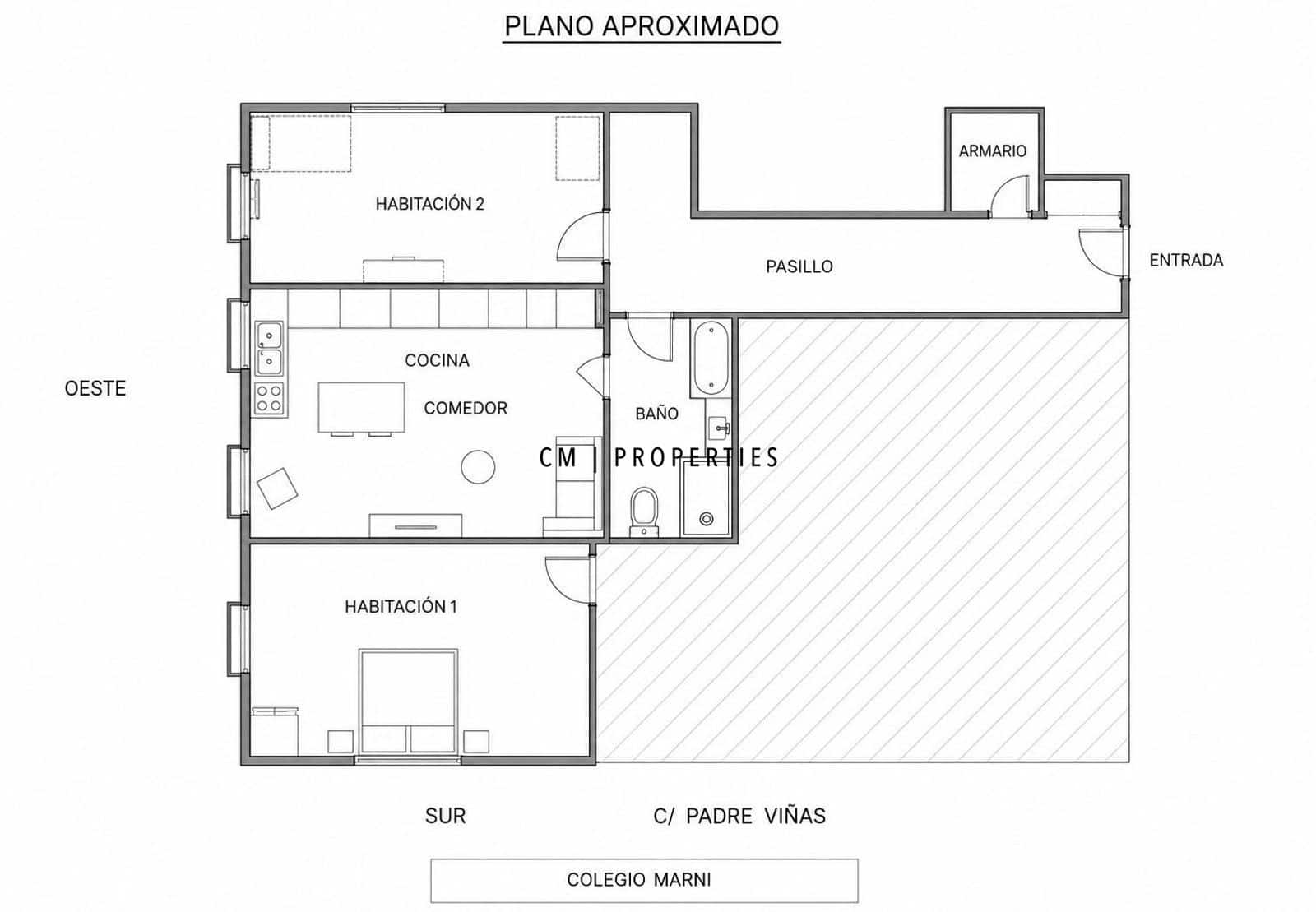 2 quarto Apartamento para venda em Valencia cidade - 180 000 € (Ref: 10023358)