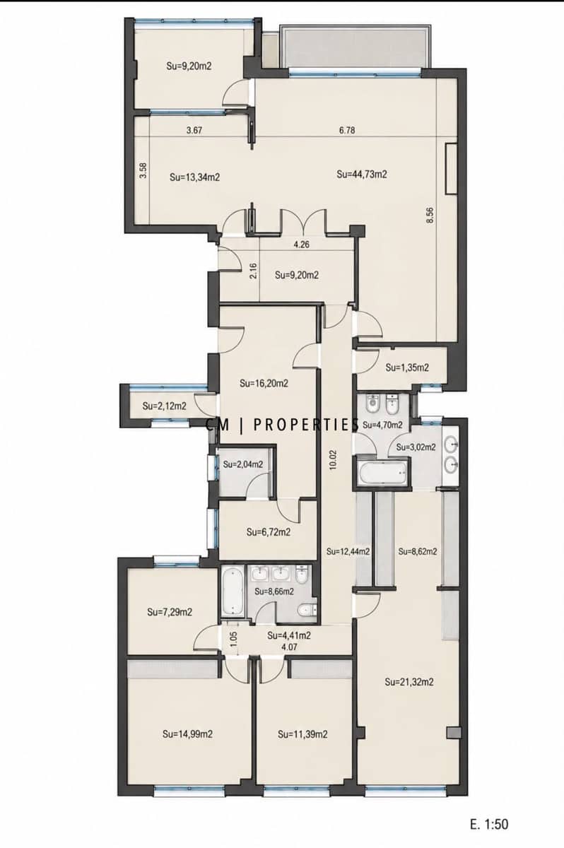 5 bedroom Flat for rent in Valencia city with garage - € 3,500 (Ref: 10101126)