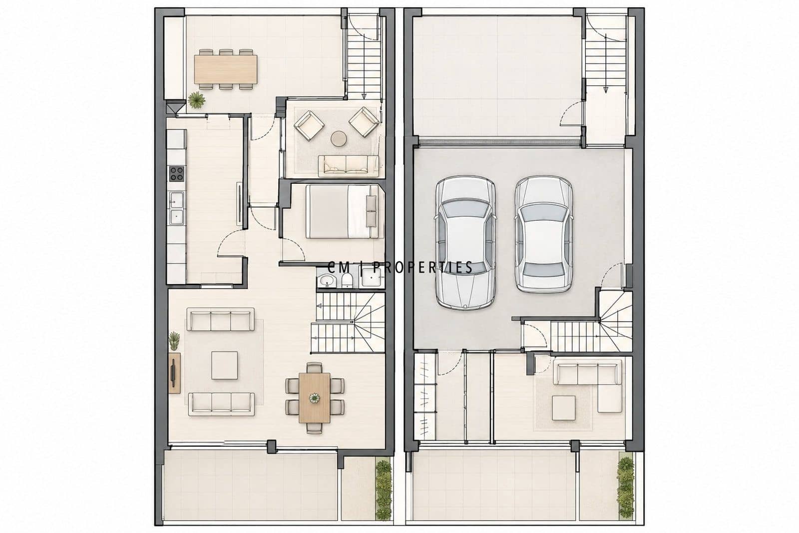 5 bedroom Townhouse for rent in Campolivar with pool garage - € 2,500 (Ref: 10162497)