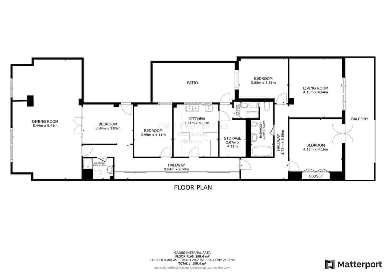 4 camera da letto Appartamento in vendita in Valencia citta - 807.000 € (Rif: 8625950)