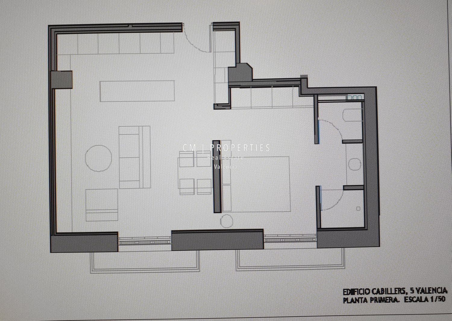 1 makuuhuone Asunto vuokrattavana paikassa Valencia kaupunki - 1 750 € (Ref: 8657893)