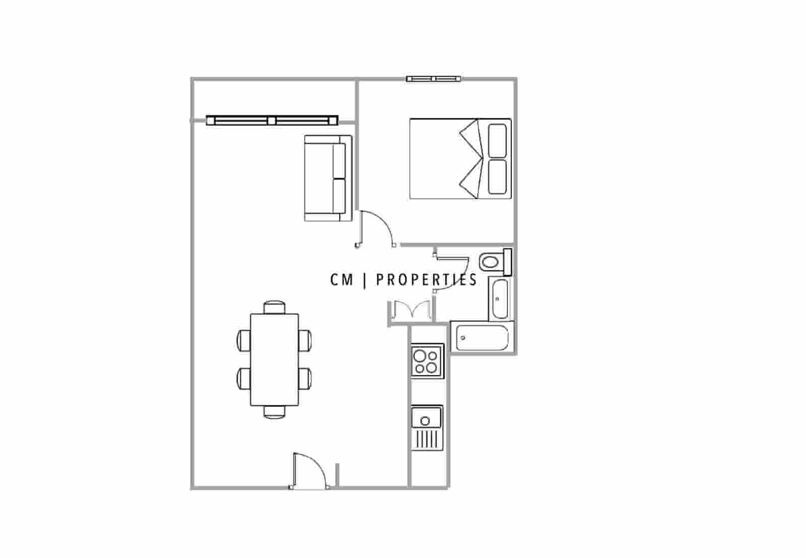 1 bedroom Flat for rent in Valencia city - € 1,350 (Ref: 8861863)