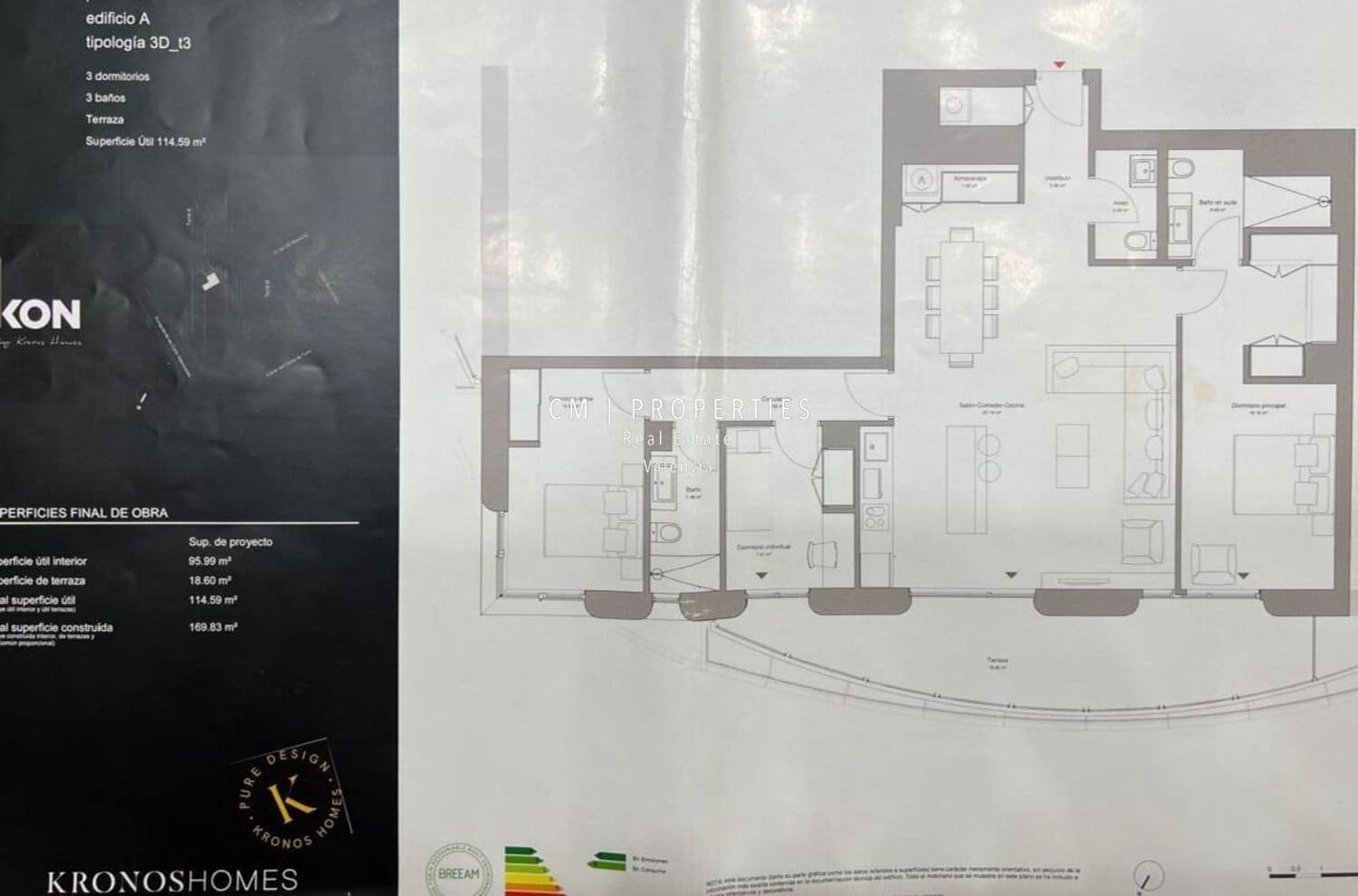 3 soverom Leilighet til salgs i Valencia by med svømmebasseng garasje - € 995 000 (Ref: 8895715)