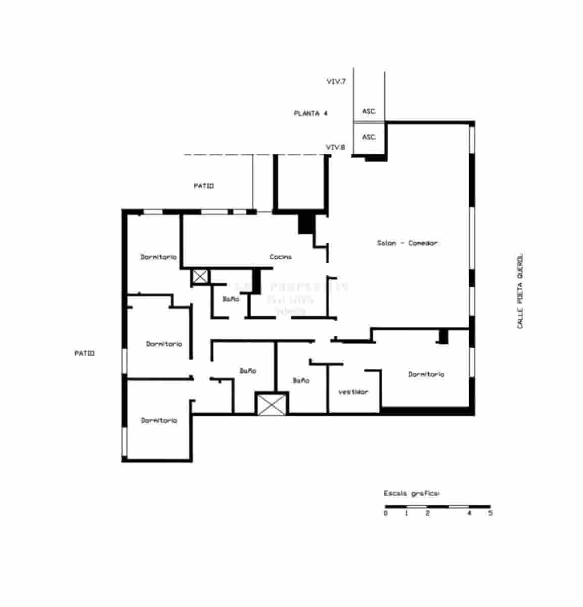 4 sypialnia Mieszkanie na sprzedaż w Miasto Walencja z garażem - 1 100 000 € (Ref: 9166783)