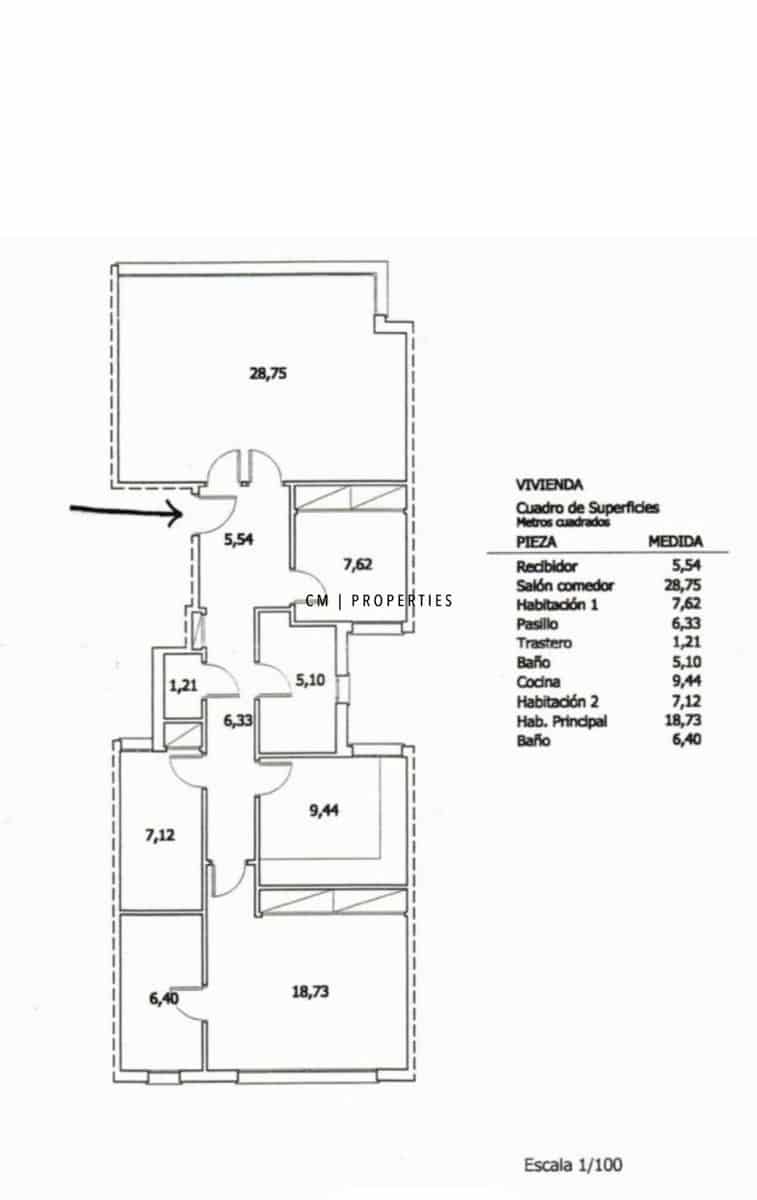 3 soveværelse Lejlighed til leje i Valencia by - € 1.600 (Ref: 9191609)