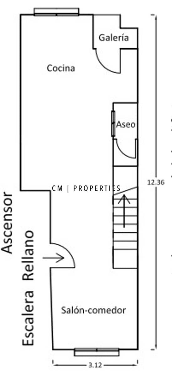 Piso de 3 habitaciones en València ciudad en venta - 525.000 € (Ref: 9329560)