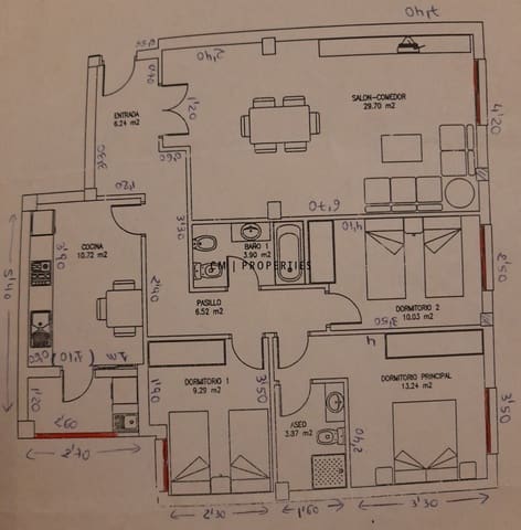 3 quarto Apartamento para venda em Valência cidade com garagem - 214 900 € (Ref: 9330922)