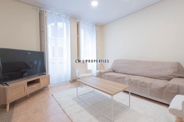 1 sovrum Lägenhet att hyra i L'Eixample, Valencia stad - 1 600 € (Ref: 9363022)