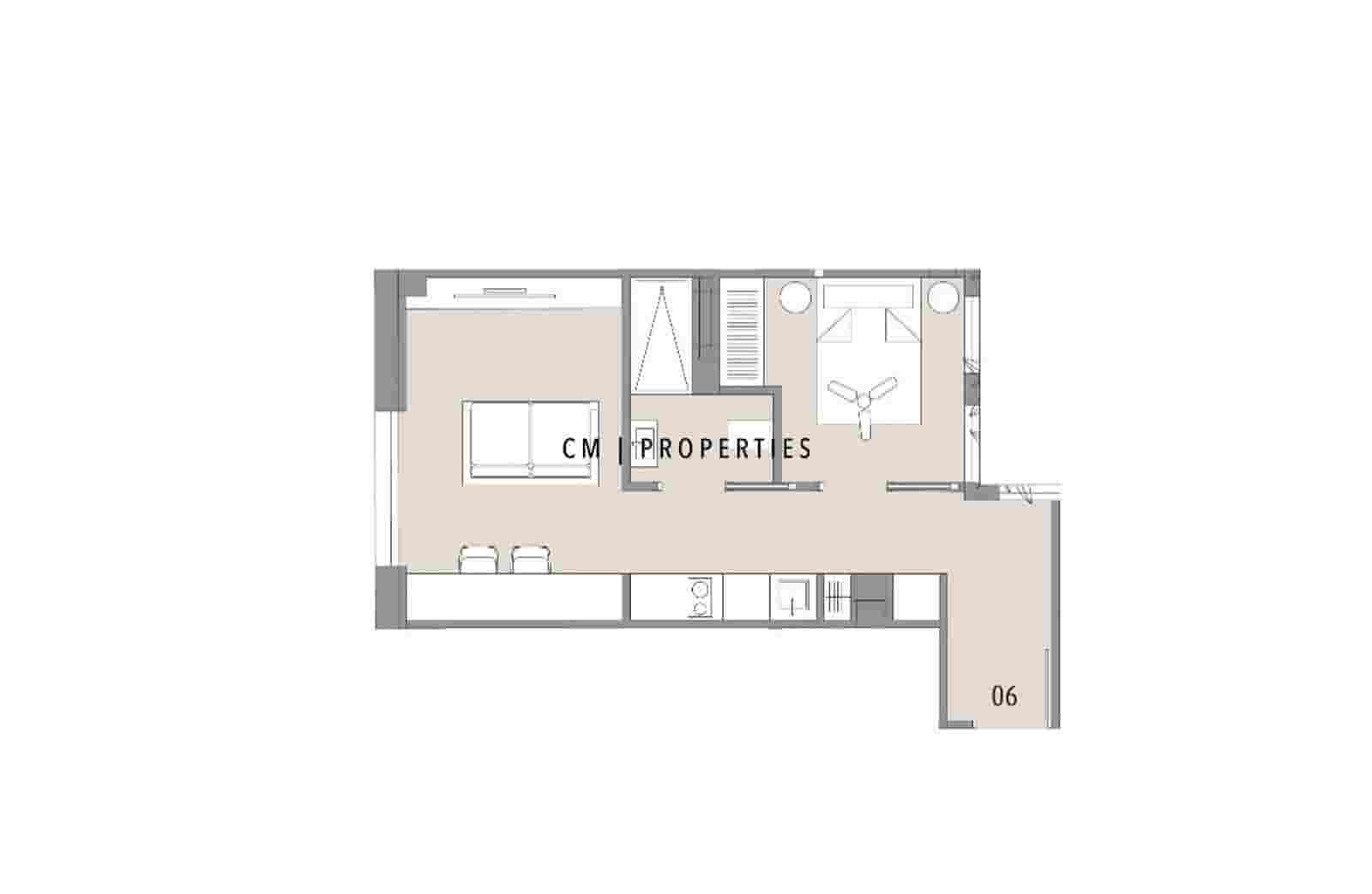1 sovrum Lägenhet att hyra i Valencia stad - 1 150 € (Ref: 9400049)