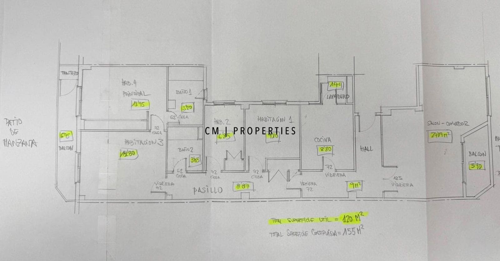 4 bedroom Flat for rent in Valencia city with garage - € 2,100 (Ref: 9494159)