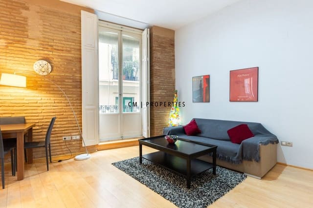 2 Zimmer Wohnung zu vermieten in Ciutat Vella, València Stadt - 1.500 € (Ref: 9536470)