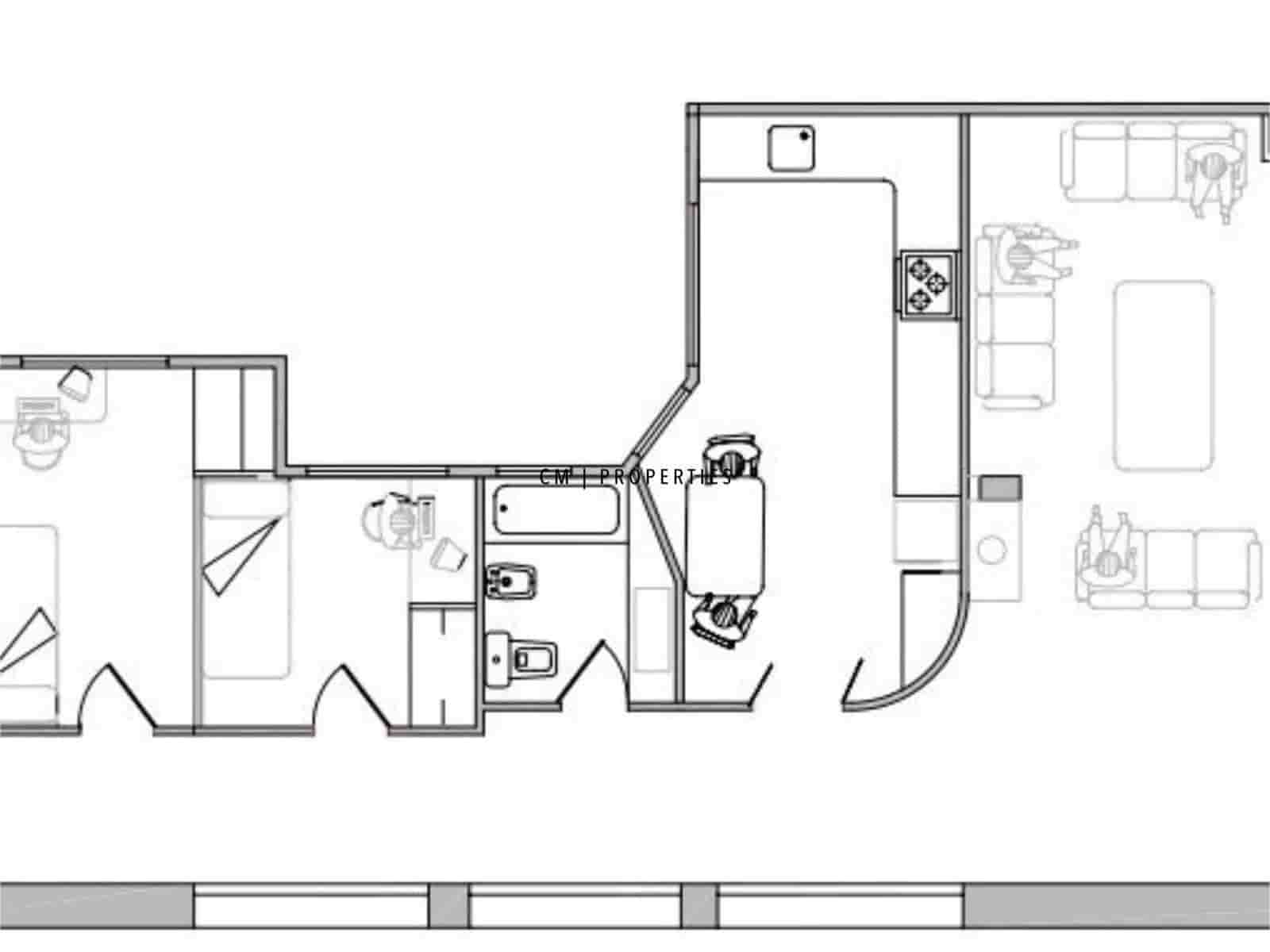 3 sovrum Takvåning att hyra i Valencia stad - 2 250 € (Ref: 9549918)
