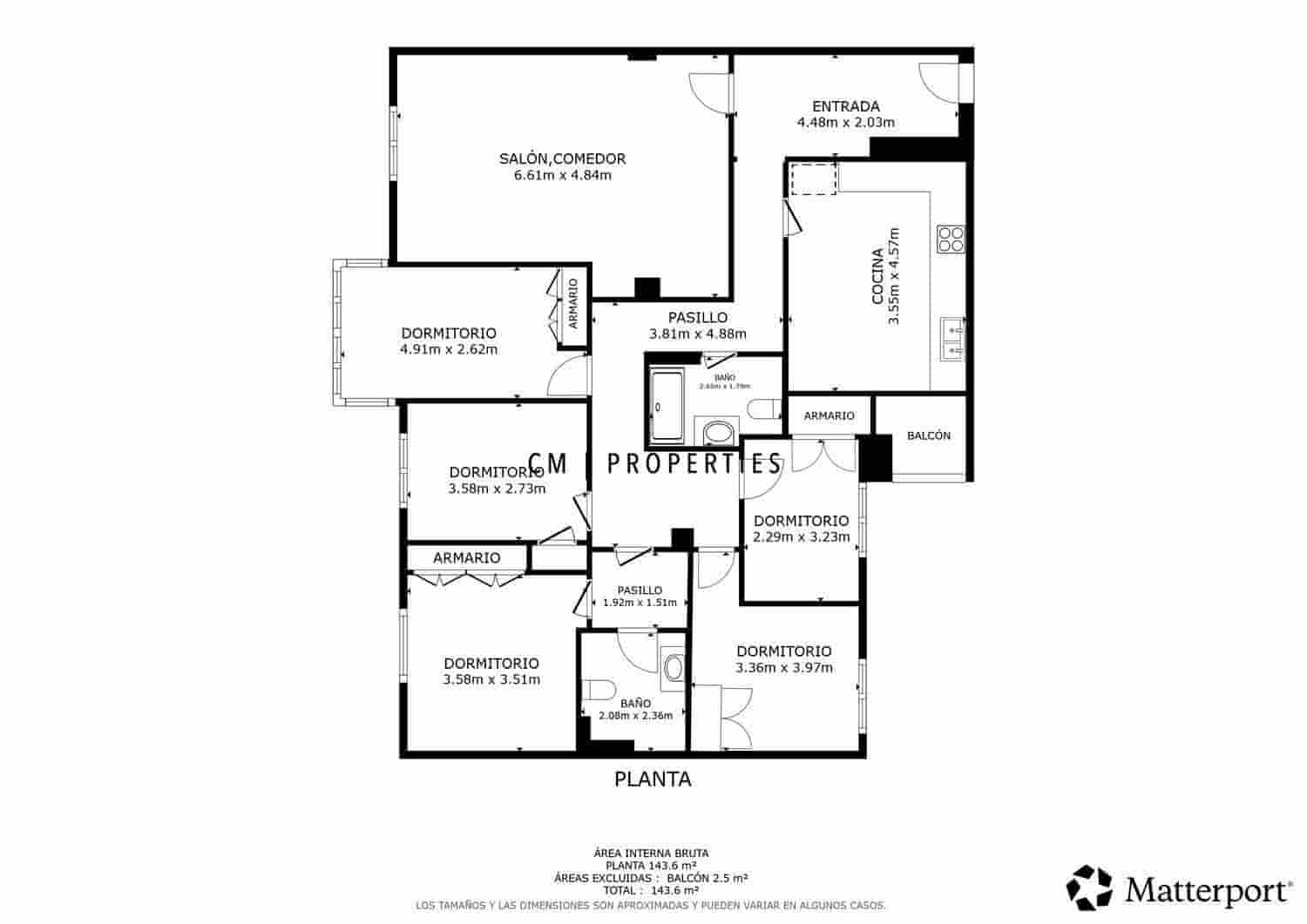 5 sovrum Lägenhet att hyra i Valencia stad med garage - 2 000 € (Ref: 9572226)
