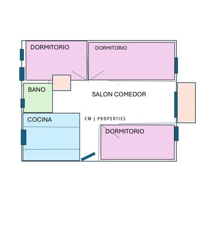3 sovrum Lägenhet till salu i Valencia stad - 169 000 € (Ref: 9631826)