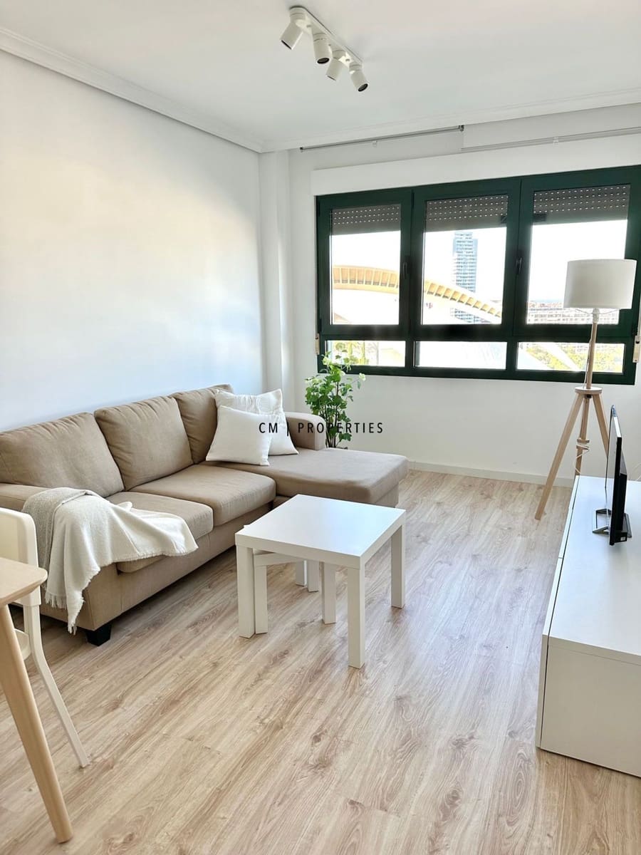 1 quarto Apartamento para arrendar em Valencia cidade com piscina - 1 400 € (Ref: 9646188)