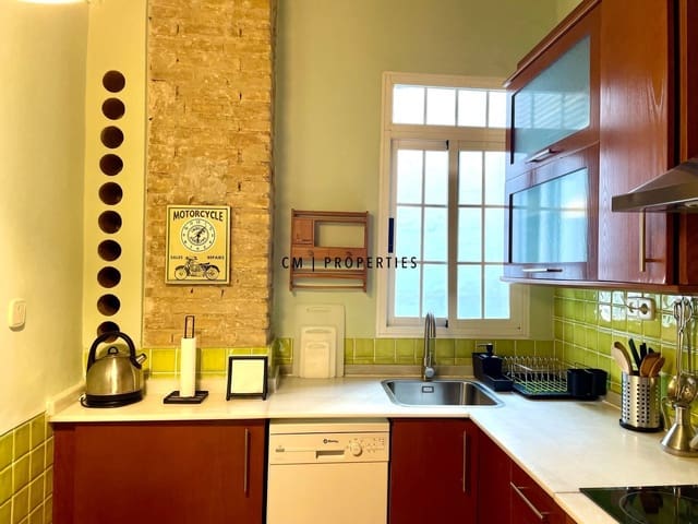 1 soveværelse Lejlighed til leje i Extramurs, Valencia by - € 1.350 (Ref: 9685572)