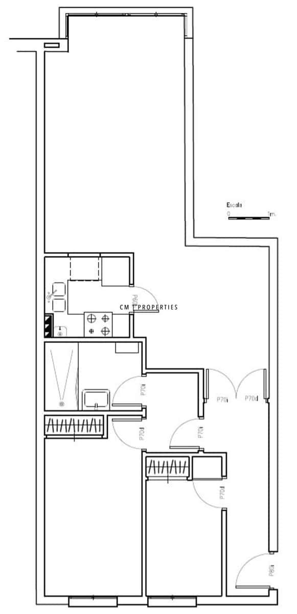 Appartement de 2 chambres à louer à Valence ville avec garage - 2 000 € (Ref: 9807098)