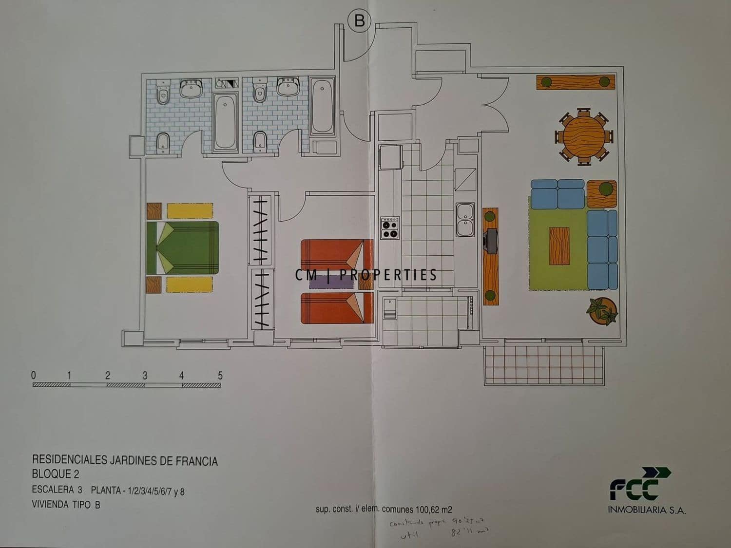 2 sypialnia Mieszkanie do wynajęcia w Miasto Walencja z basenem - 1 600 € (Ref: 9807102)