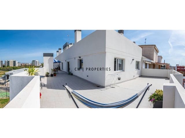 4 Zimmer Penthouse zu vermieten in Quatre Carreres, València Stadt mit Pool Garage - 2.500 € (Ref: 9819617)