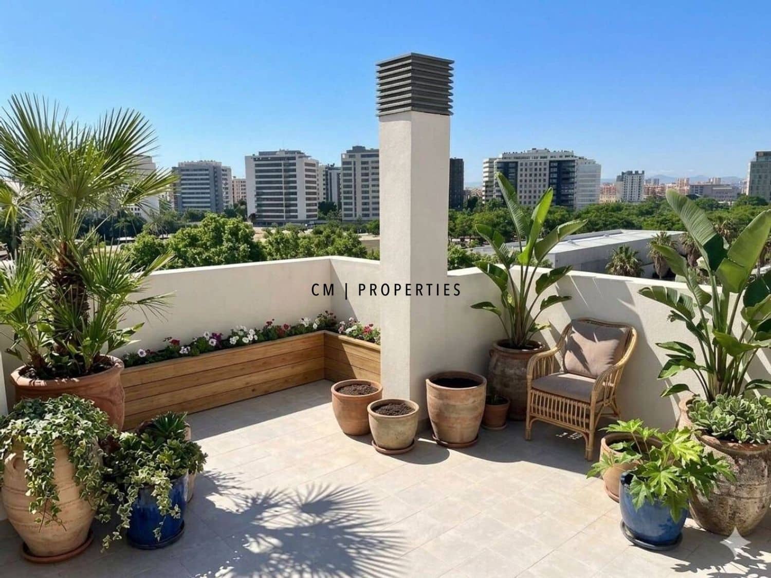 2 sypialnia Penthouse do wynajęcia w Miasto Walencja z basenem - 1 500 € (Ref: 9858923)