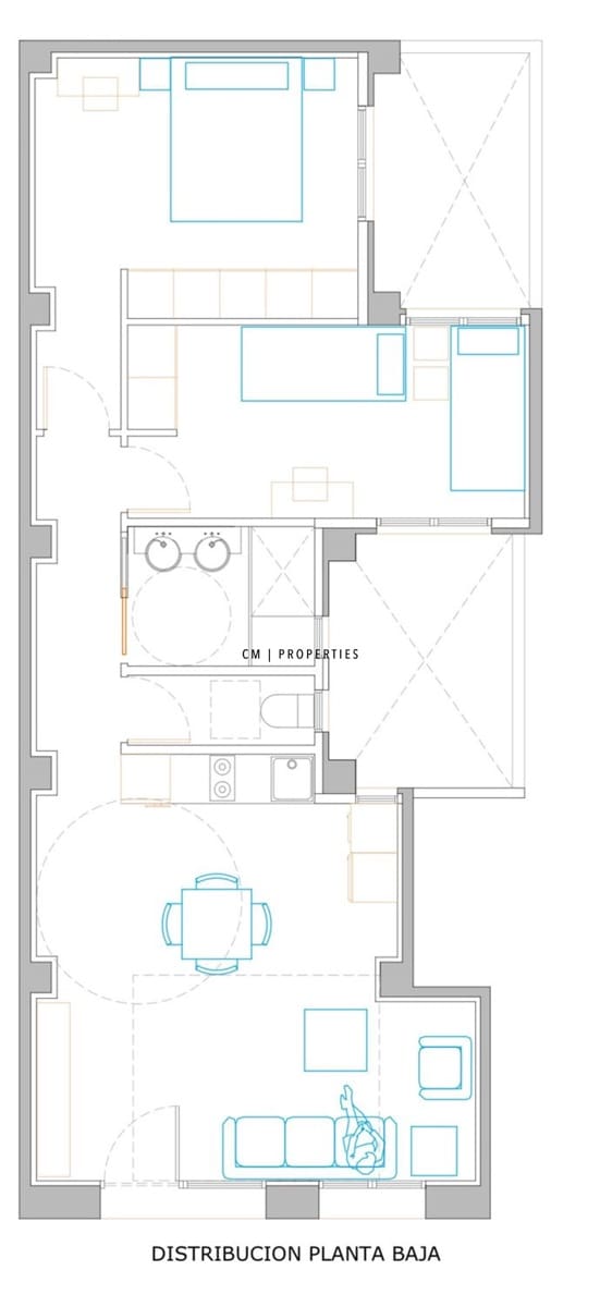 Piso de 2 habitaciones en València ciudad en alquiler - 2.000 € (Ref: 9873822)