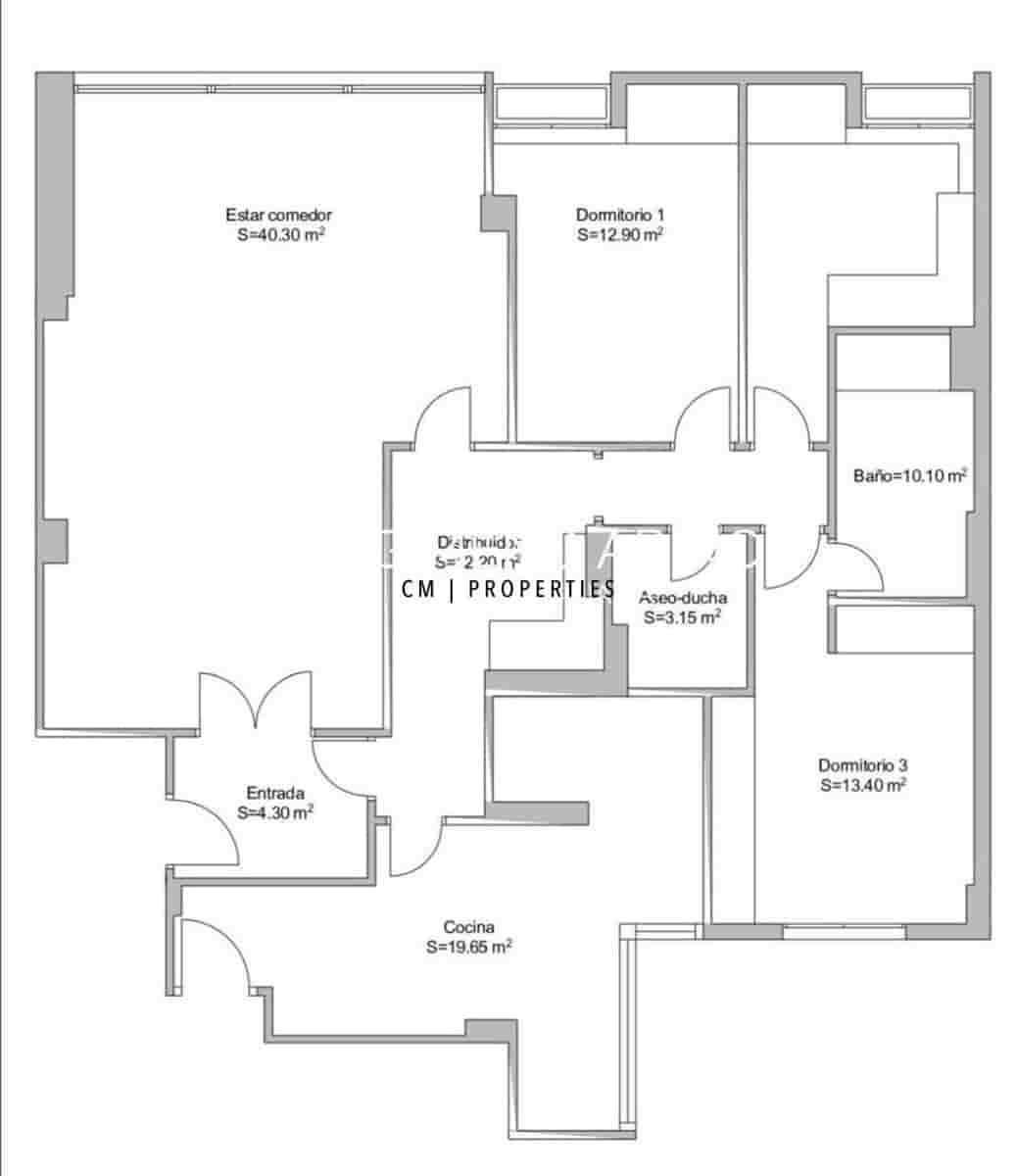 3 slaapkamer Flat te huur in Valencia stad met garage - € 2.000 (Ref: 9889284)