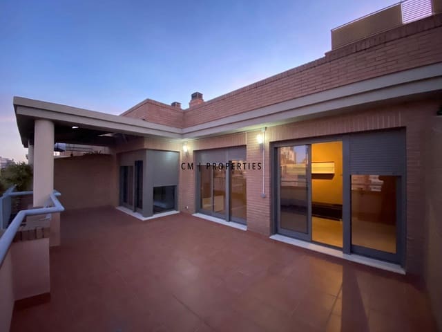 Ático de 2 habitaciones en Campanar, València ciudad en alquiler con piscina garaje - 2.000 € (Ref: 9889285)