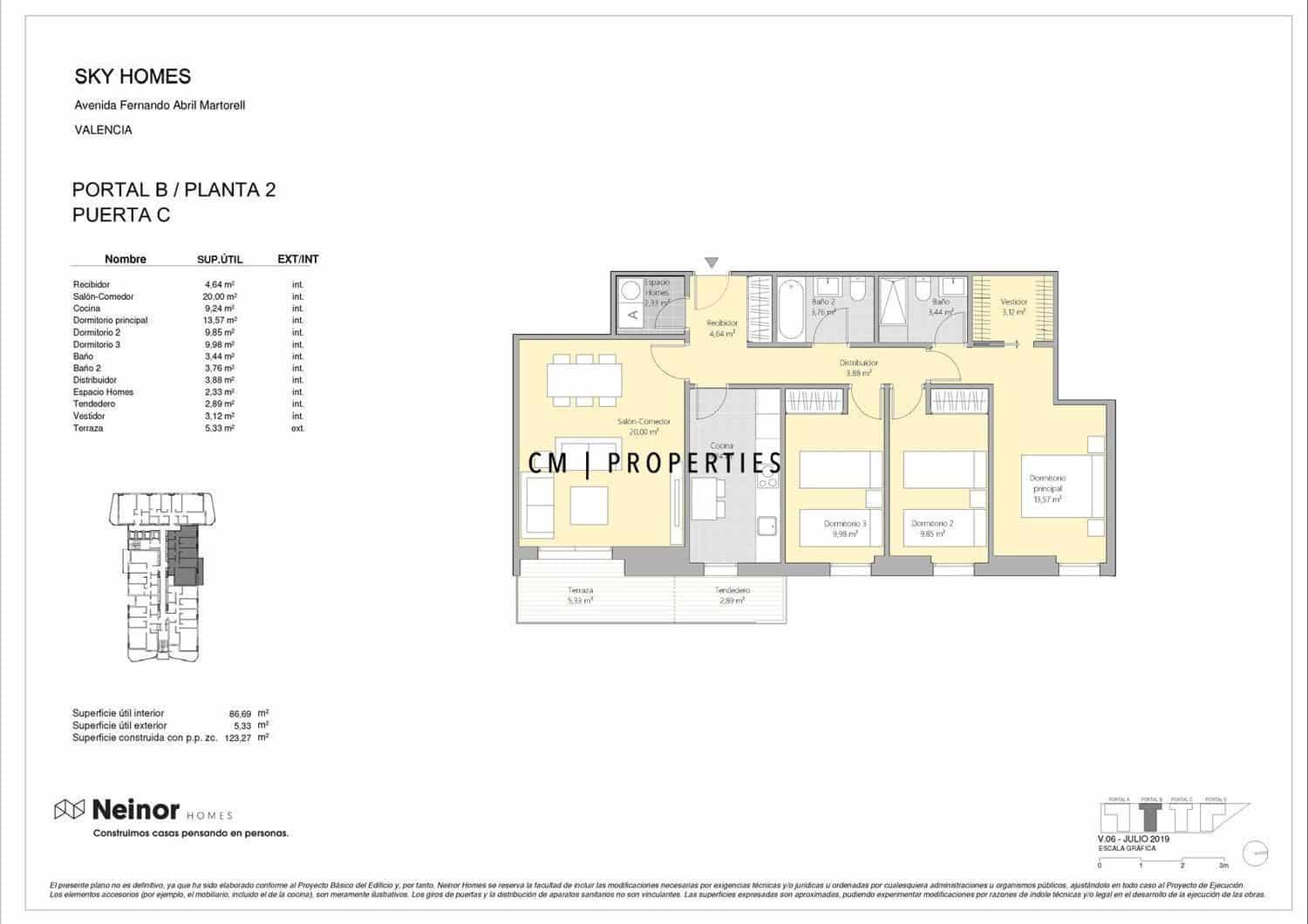 3 bedroom Flat for rent in Valencia city with pool garage - € 2,500 (Ref: 9895147)