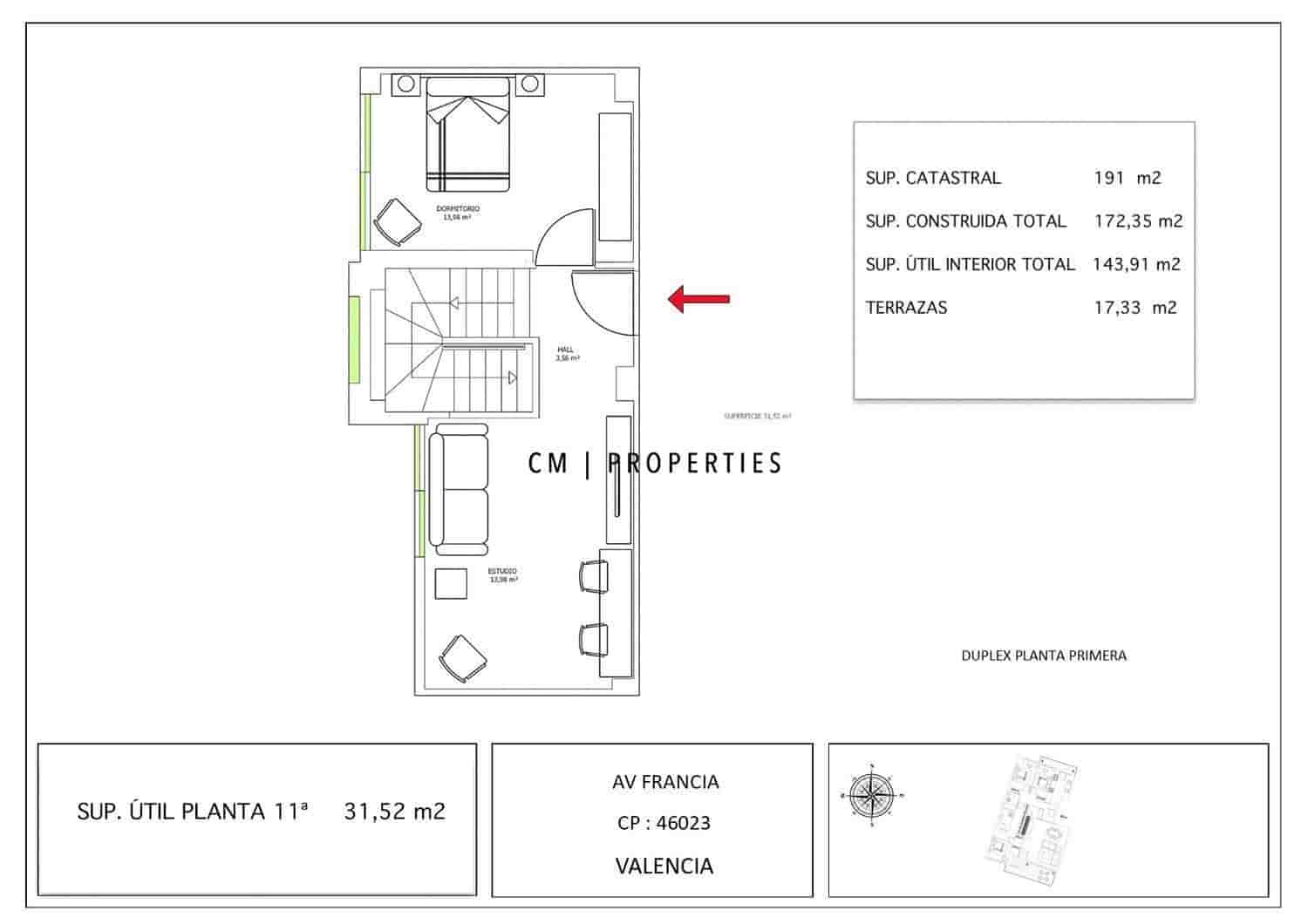 4 Zimmer Wohnung zu verkaufen in Valencia Stadt mit Pool Garage - 1.190.000 € (Ref: 9965524)