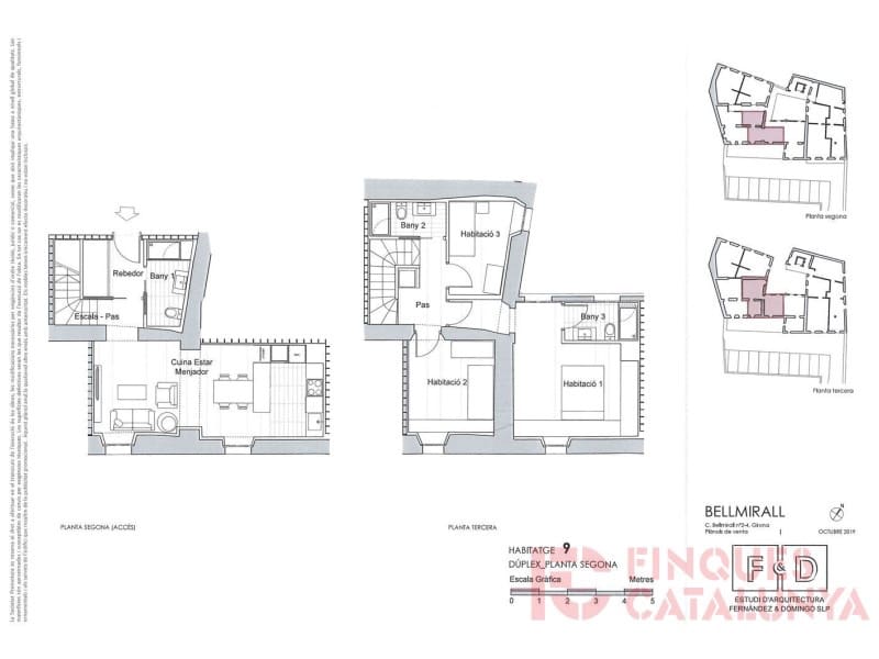 3 makuuhuone Huoneisto myytävänä paikassa Girona kaupunki mukana 
autotalli - 640 500 € (Ref: 9433531)
