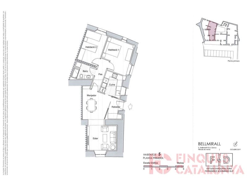 2 bedroom Flat for sale in Girona city with garage - € 467,250 (Ref: 9433535)