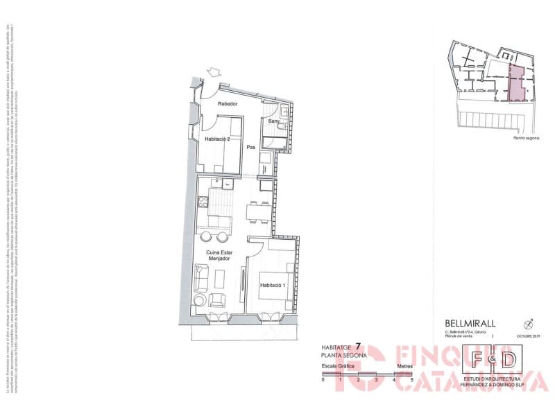 2 makuuhuone Asunto myytävänä paikassa Girona kaupunki mukana 
autotalli - 448 350 € (Ref: 9433540)
