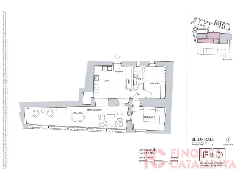 2 makuuhuone Asunto myytävänä paikassa Girona kaupunki mukana 
autotalli - 672 000 € (Ref: 9433541)
