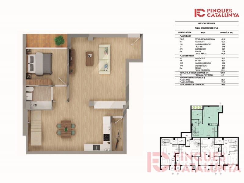 3 bedroom Apartment for sale in Girona city - € 367,000 (Ref: 9433553)