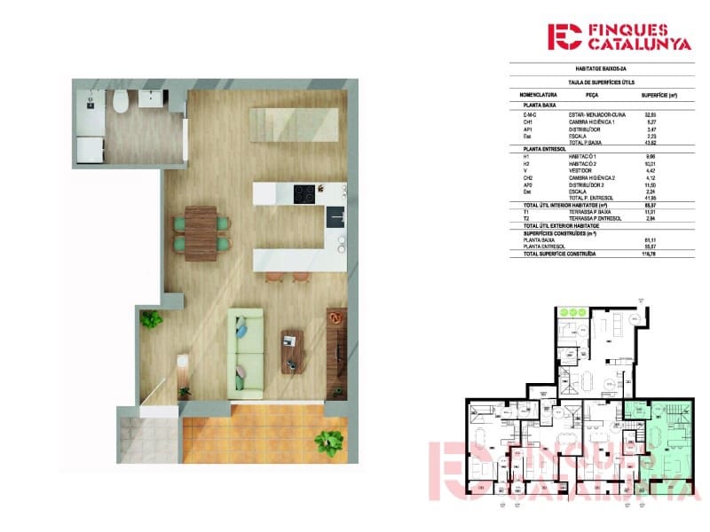 2 sypialnia Apartament na sprzedaż w Miasto Girona z garażem - 320 000 € (Ref: 9433554)