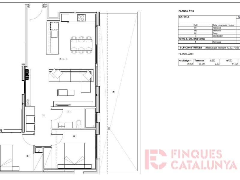 2 soveværelse Lejlighed til salg i Girona by med garage - € 380.000 (Ref: 9433557)