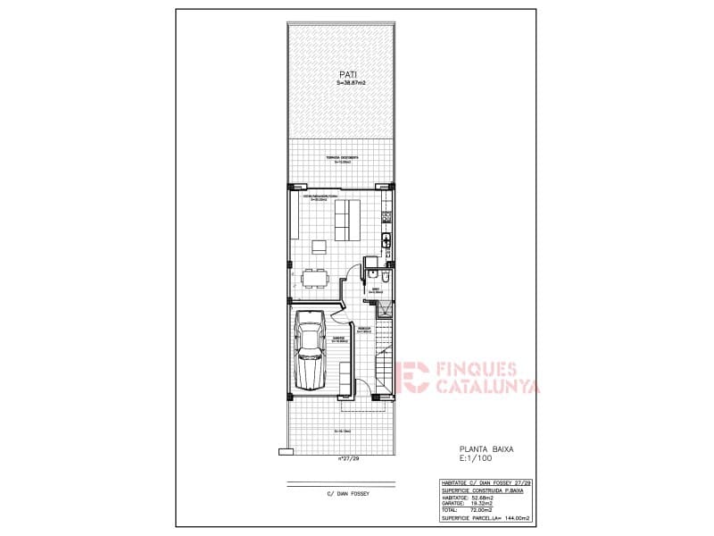 Rekkehus til salgs i Cassa de la Selva med garasje - € 385 000 (Ref: 9433593)