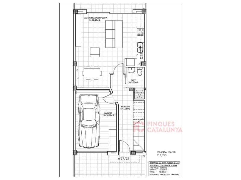 Rekkehus til salgs i Cassa de la Selva med garasje - € 385 000 (Ref: 9433593)