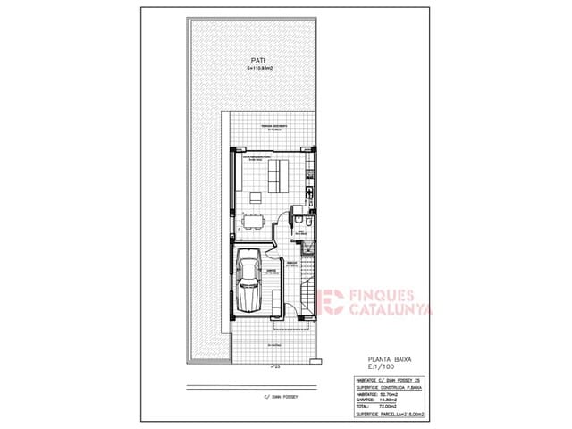 Rekkehus til salgs i Cassà de la Selva med garasje - € 385 000 (Ref: 9433593)