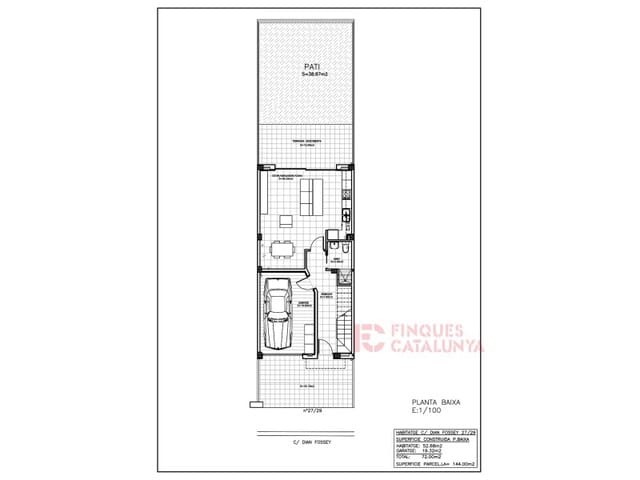 Rekkehus til salgs i Cassà de la Selva med garasje - € 385 000 (Ref: 9433593)