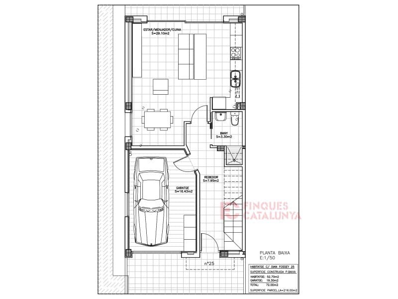 Rekkehus til salgs i Cassa de la Selva med garasje - € 385 000 (Ref: 9433593)