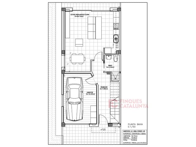 Rekkehus til salgs i Cassà de la Selva med garasje - € 385 000 (Ref: 9433593)