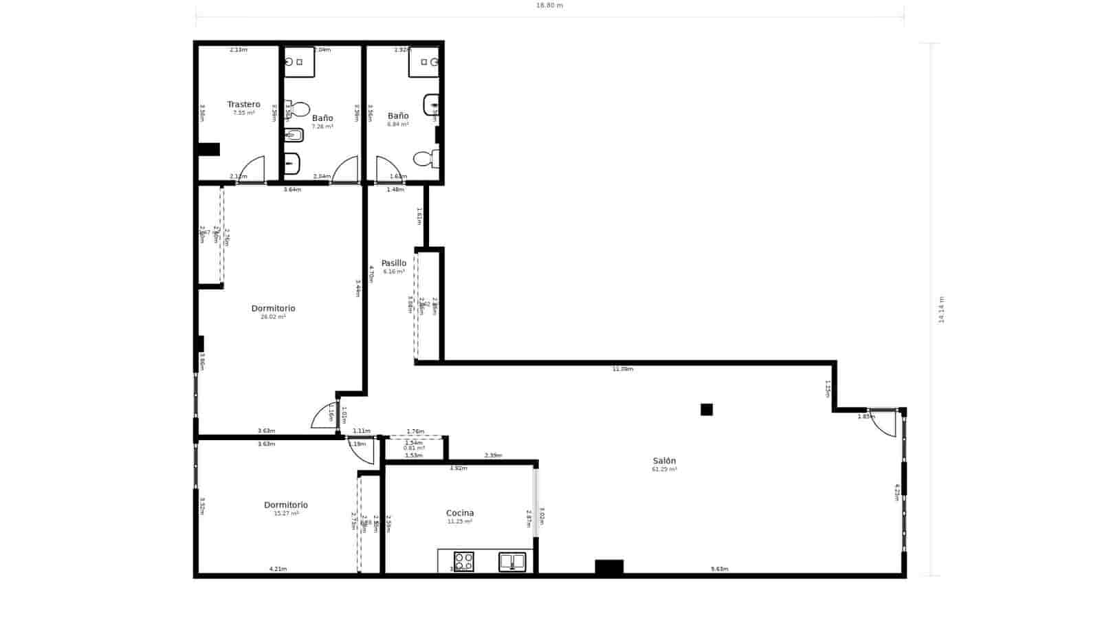 2 bedroom Commercial for sale in Palma de Mallorca - € 290,000 (Ref: 9733456)